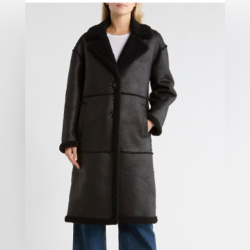 BCBG Generation Faux lined faux Shearling Coat